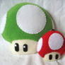 Mario mushroom plushes