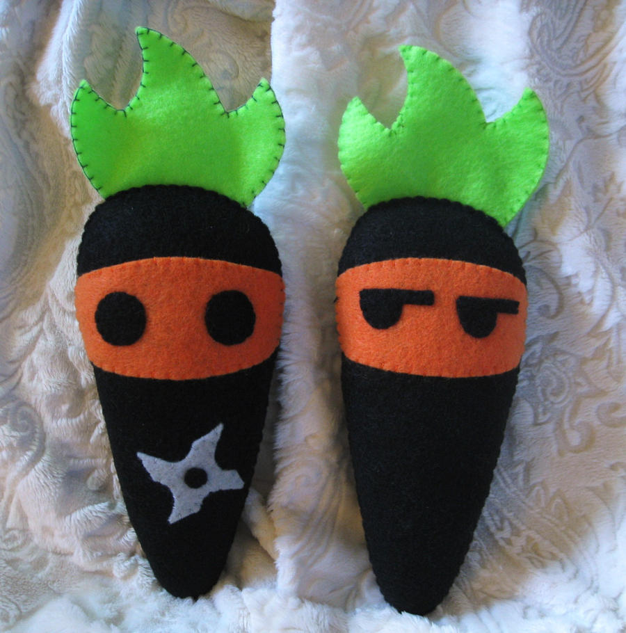 Carrot Patch - Ninja plushes