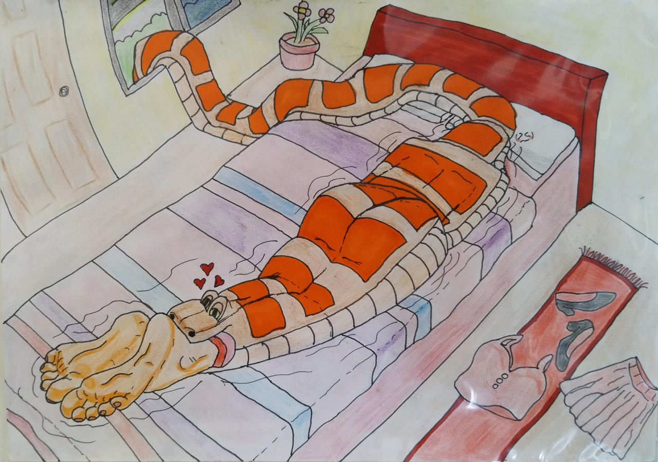 Snake Vore Girl Bed By Andresplato On DeviantArt snake-vore-girl-bed-by-andresplato-on-deviantart