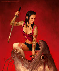 Kill that giant fish by YannickBouchard