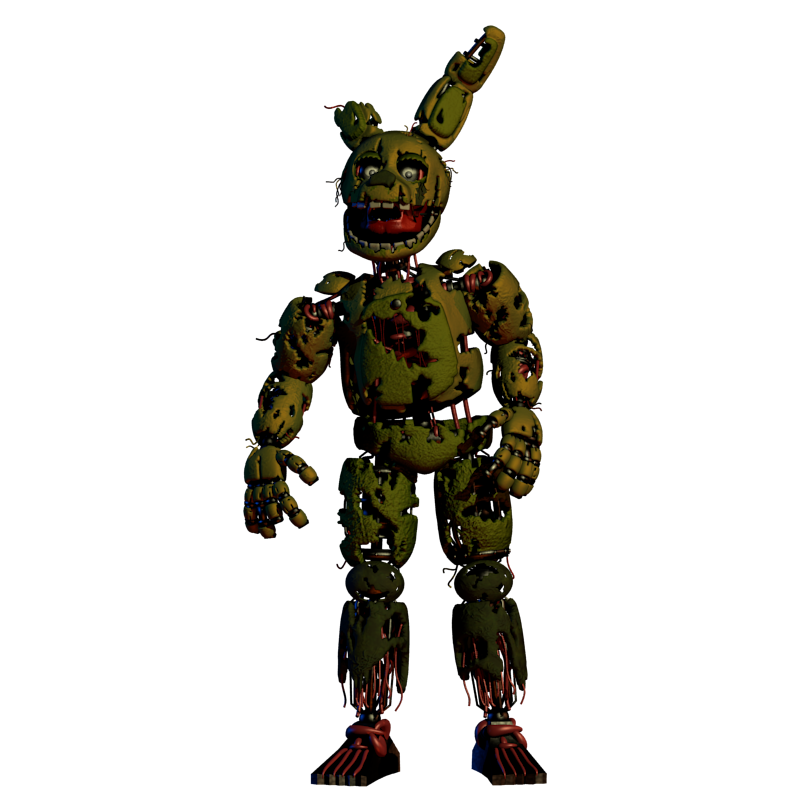 Spring Trap Render Simple Springtrap Thank You Render by GabeTheWaffle on DeviantArt