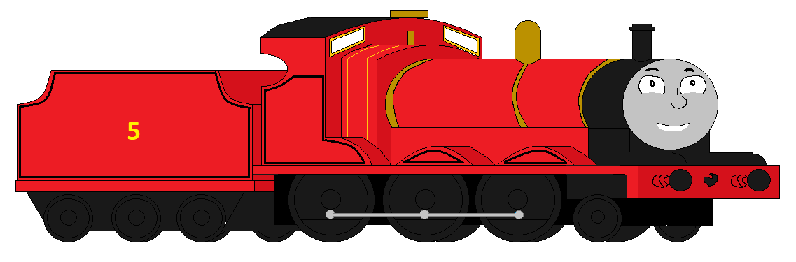 James The Red Engine (Redone) by Thomasandhiscu on DeviantArt