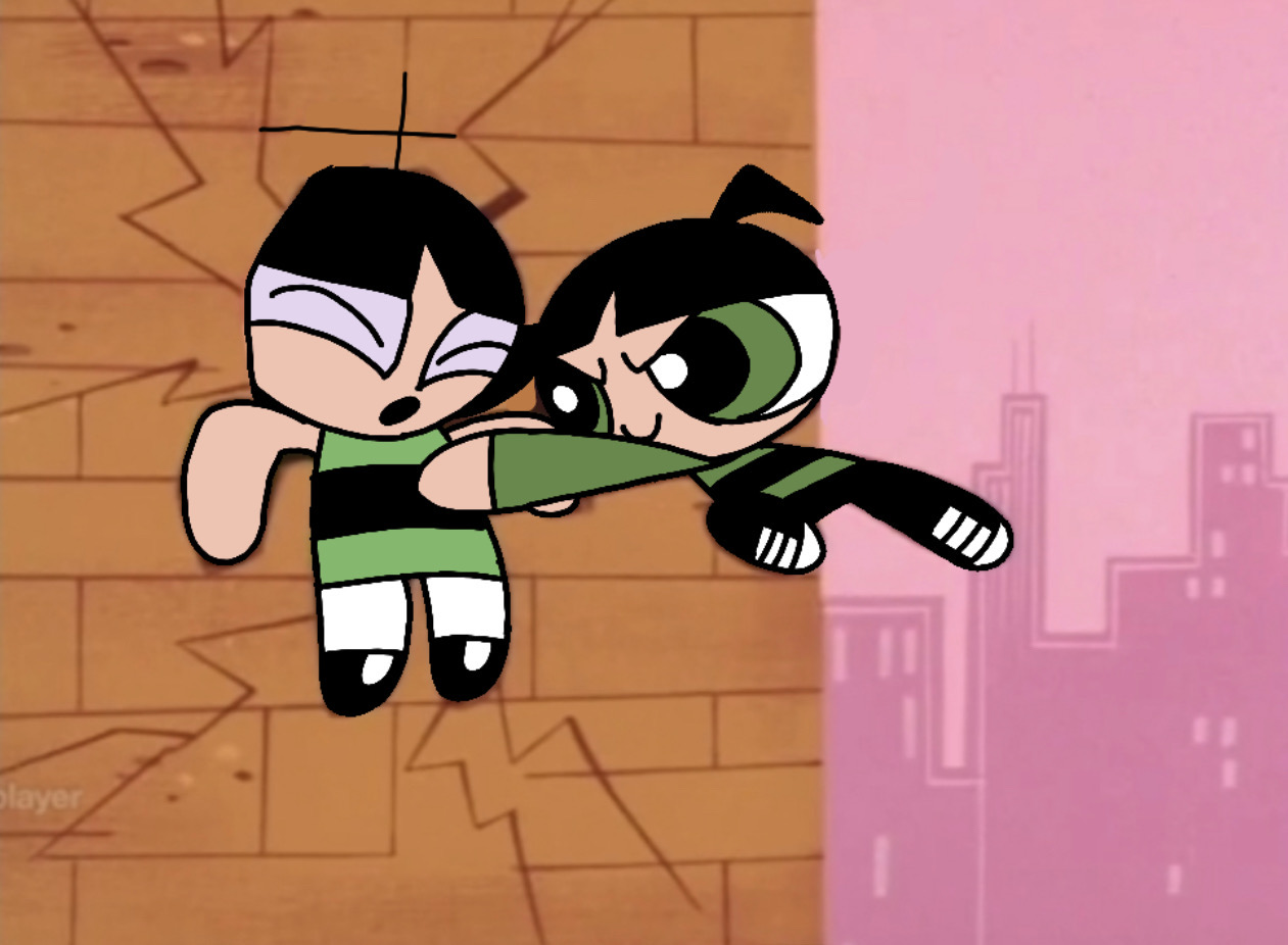 Butch pins Buttercup by TheSuperStarKids on DeviantArt