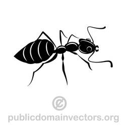 Ant vector image in public domain