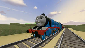 Gordon Pulls the royal memorial train 