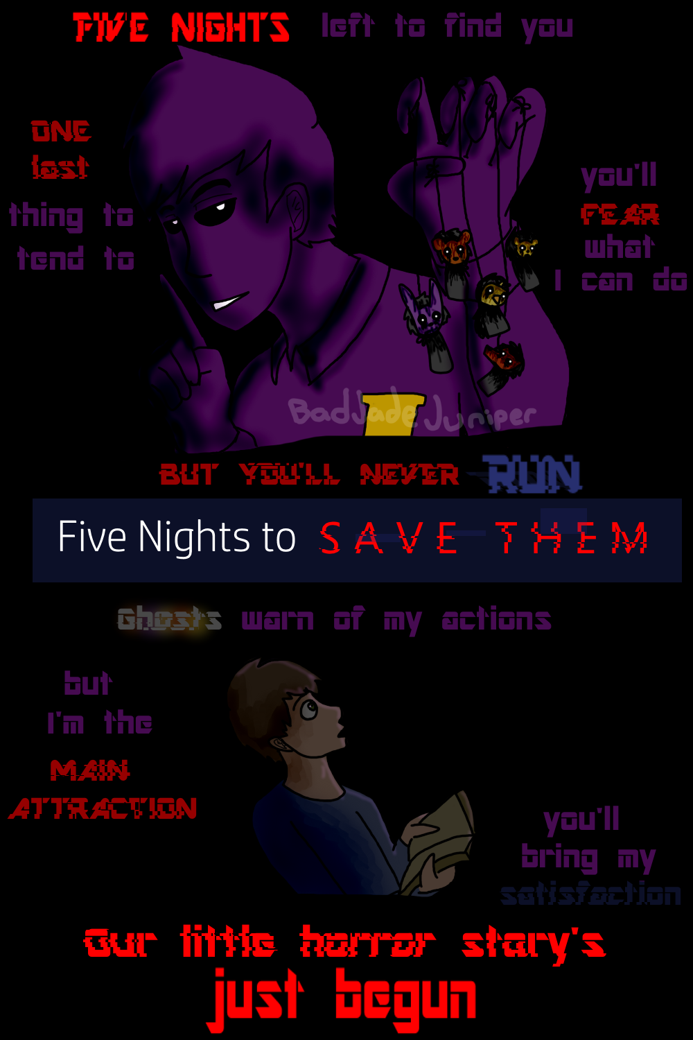 I'm Purple Guy?!  FNAF Killer in Purple (Five Nights at Freddy's Fan Game)  