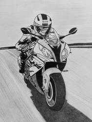 BMW S 1000 RR Pencildrawing