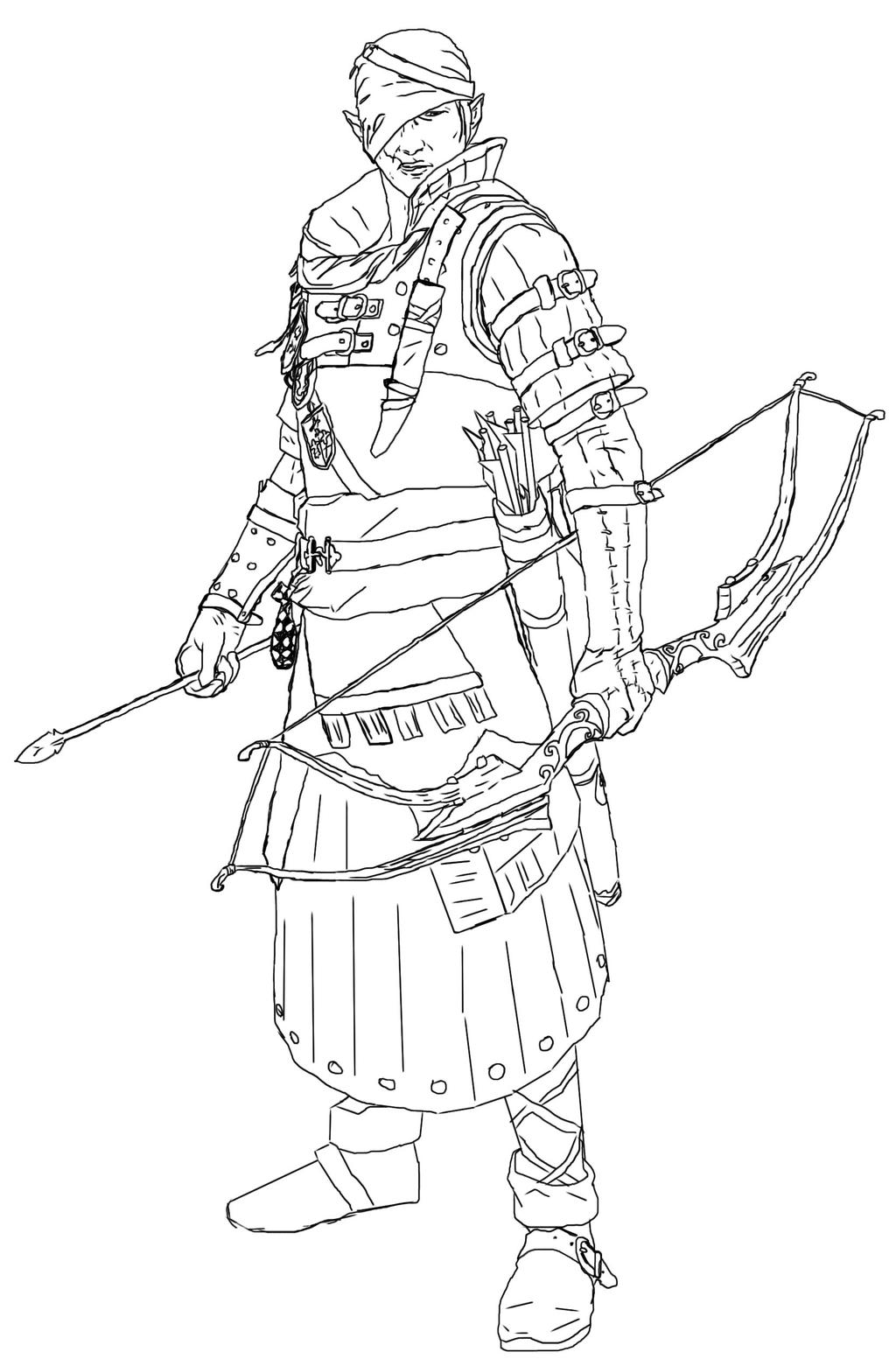 Разукрашки Ведьмак