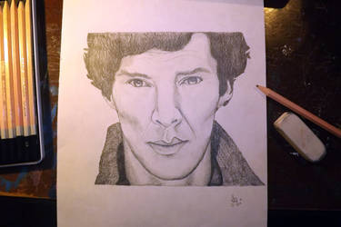 Unfinished drawing of Benedict