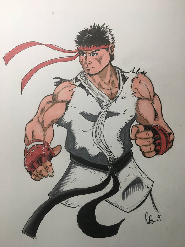 Ryu colored by shadouryu on DeviantArt