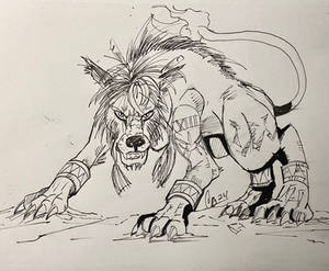 FF7 Red XIII SKETCH 