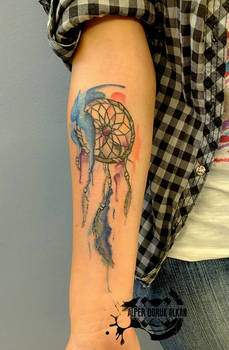 dream catcher watercolor effect