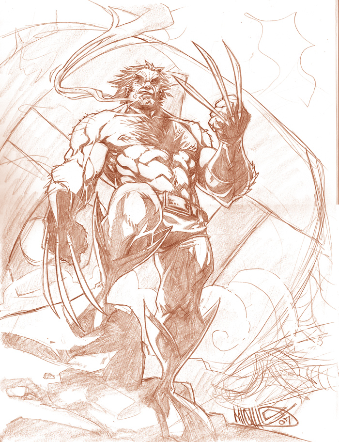 Wolverine Sentinal Sketch