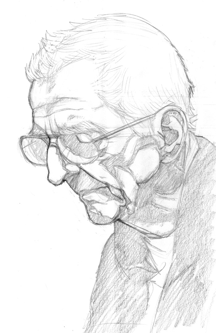 Image result for grandfather sketch