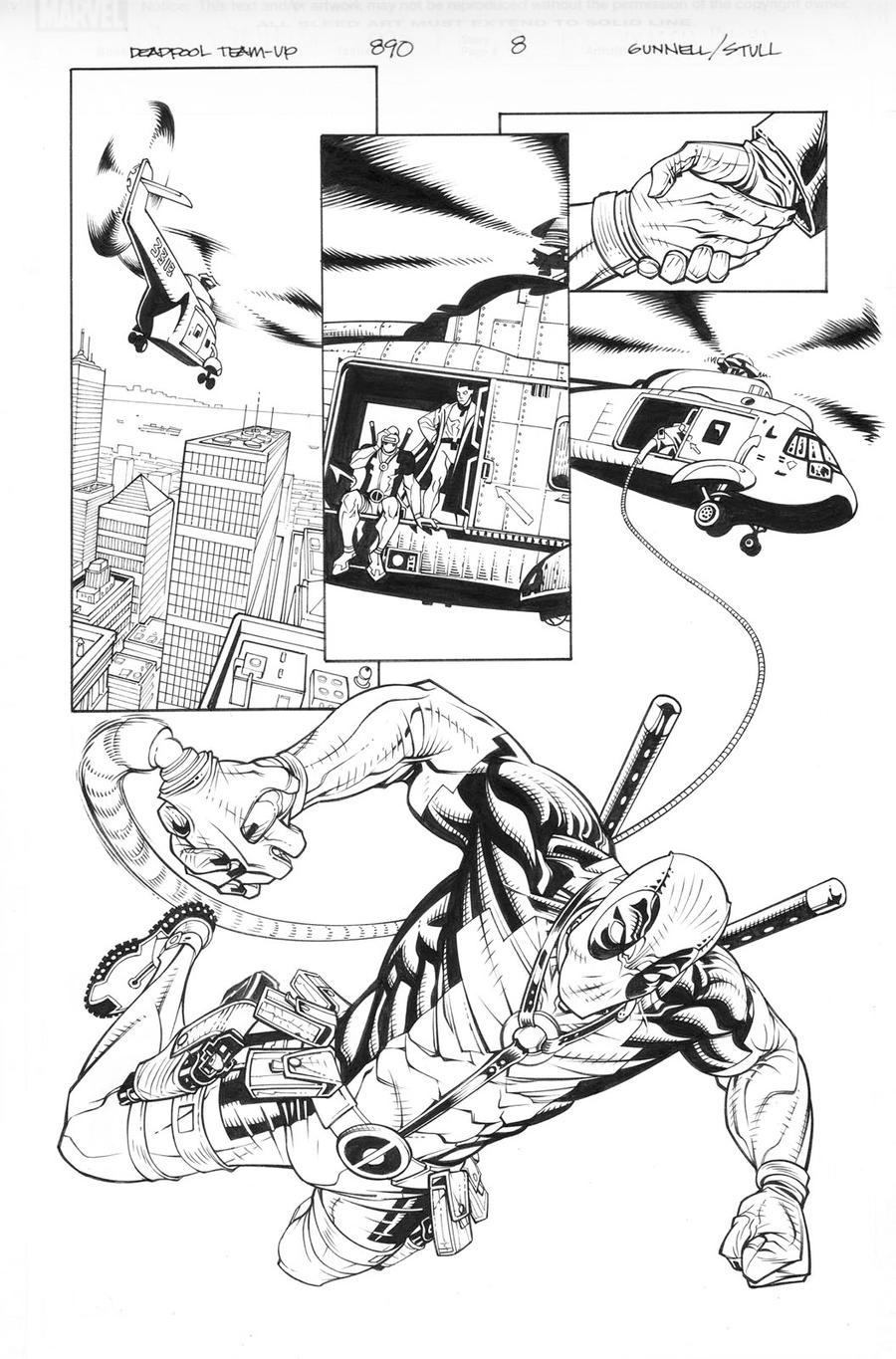 Deadpool Team-Up 890 page 8 inks