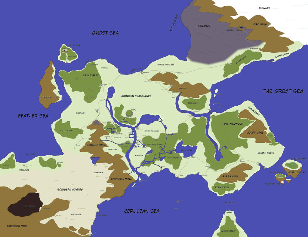 Map of Meridia (Full) w roads by Lazurez on DeviantArt