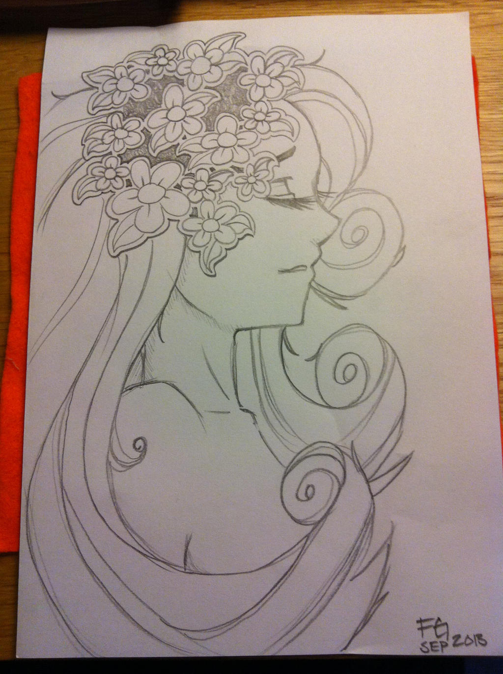 Flower girl - Doodle thingie