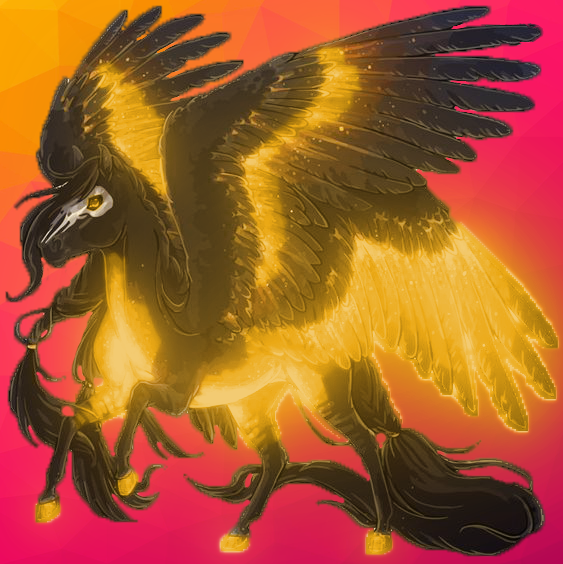 Black Gold Glowing Pegasus by BlackRose535 on DeviantArt