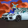 Grace and her Subaru WRX