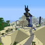 Minecraft:  Fesh'knet city far view
