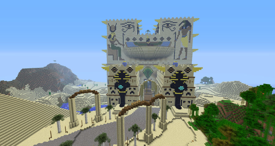 Minecraft:  Fesh'knet palace front view