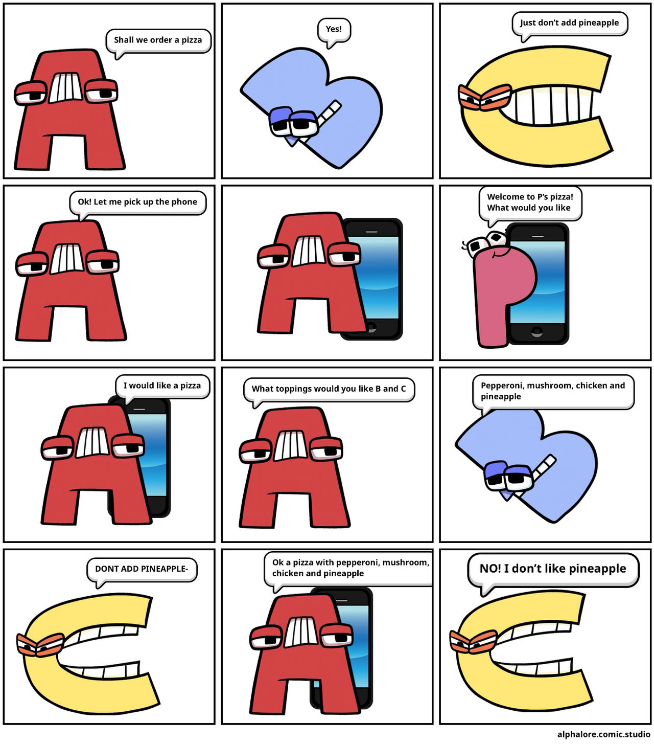My own Alphabet Lore Comic