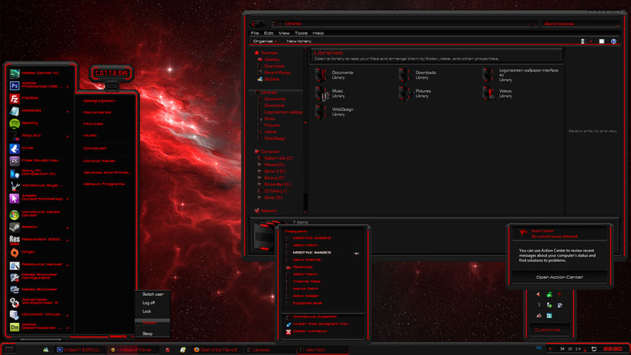 Alien-Tech Windows 7 Theme by Designfjotten on DeviantArt