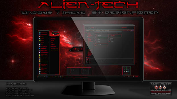 Alien-Tech Windows 7 Theme
