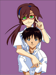 Shinji e Mari