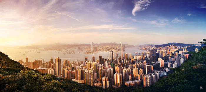 Sunset from Hong Kong Peak