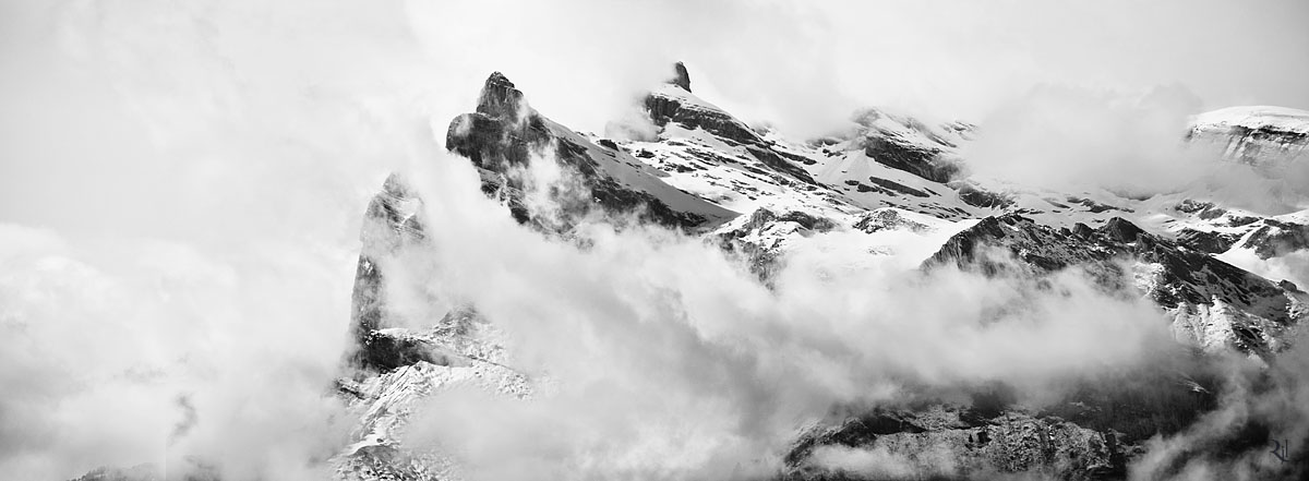 Mountains and clouds