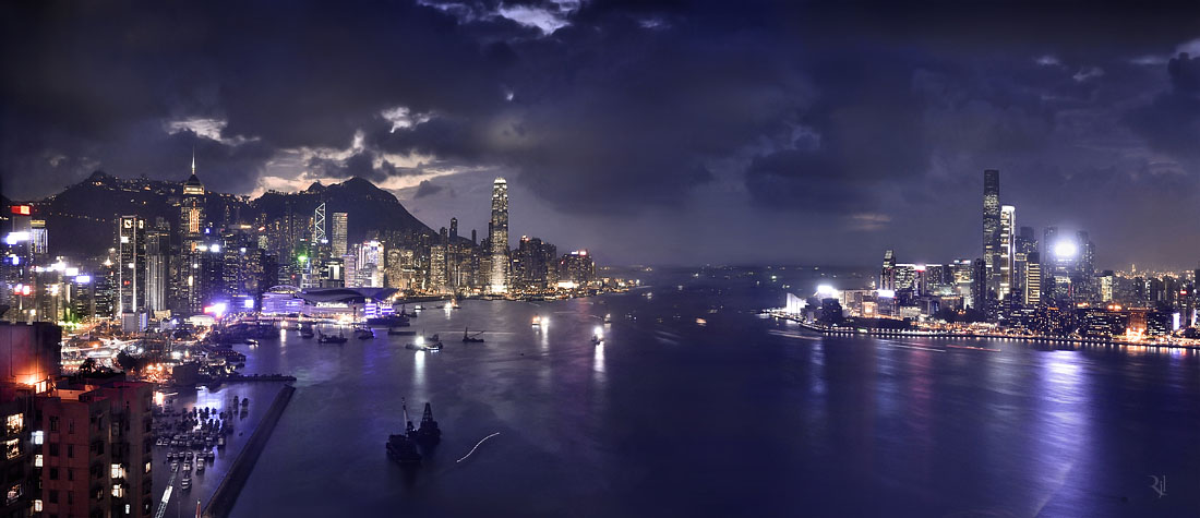Hong Kong Victoria Harbor by romainjl