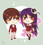 Keima and Haqua by irenukia