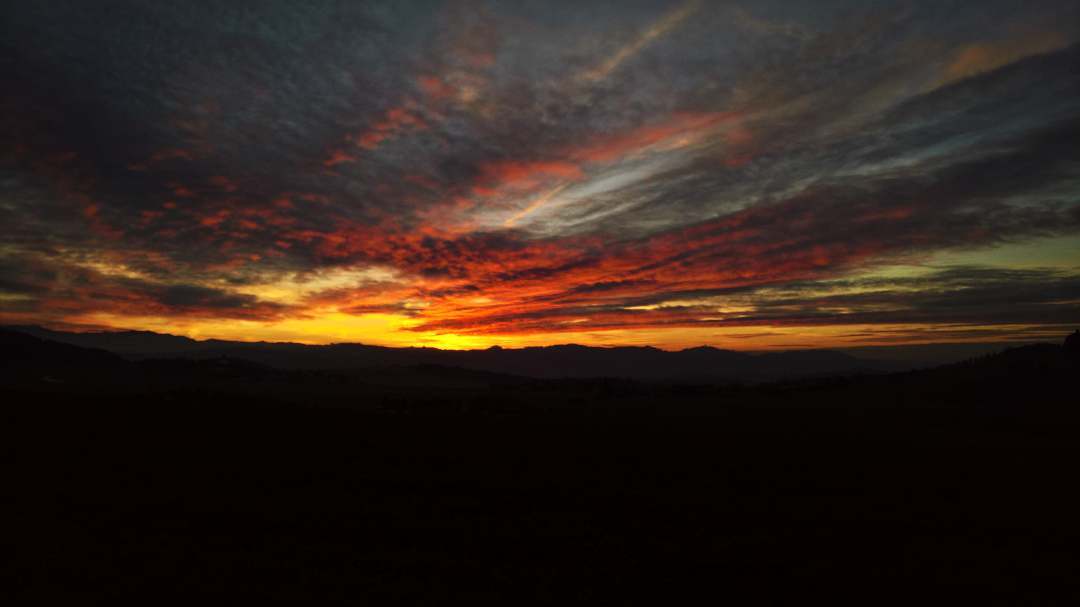 Sunset in Biglen (Switzerland)