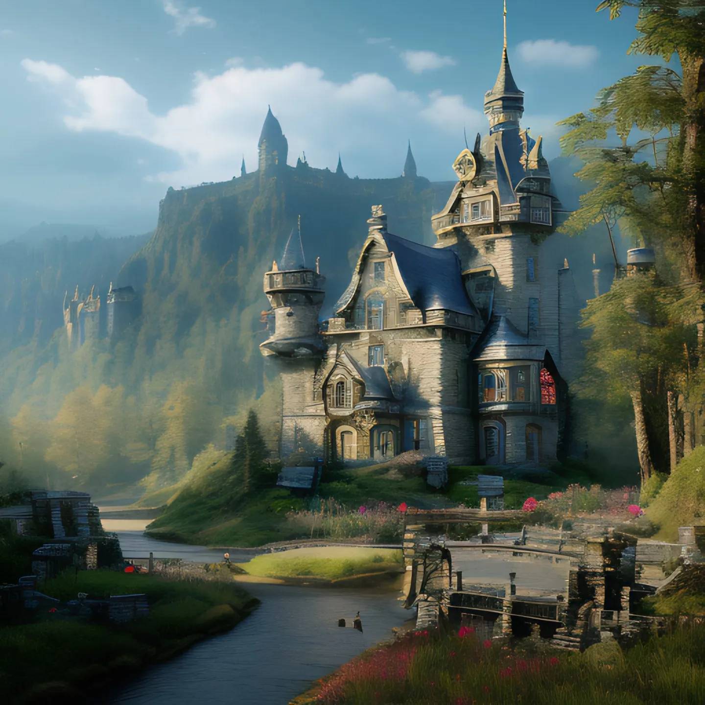 Sentient Castle A mystical castle by Shadowind01 on DeviantArt