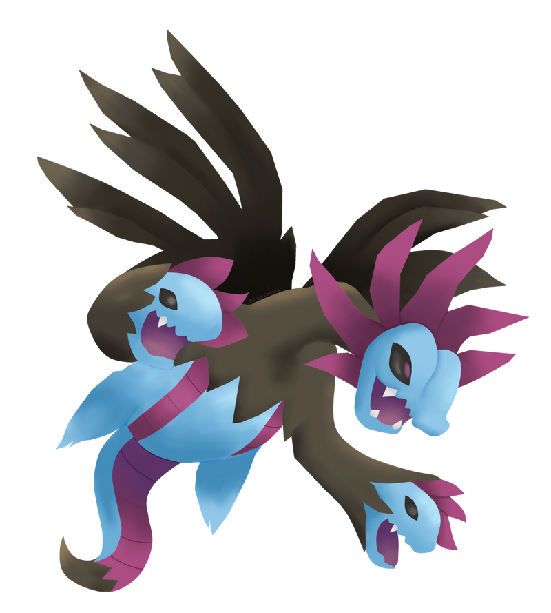 Hydreigon by Megaxbytes on DeviantArt