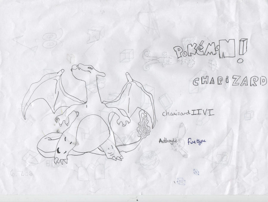 Charizard Writing Charizard by yugiohle on DeviantArt