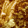 abstract angel -gold-