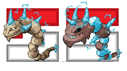 Crystal Onix and Crystal Steelix Custom Variants! : r/PokemonROMhacks