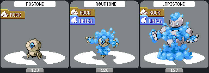 Rostone's water evolution line