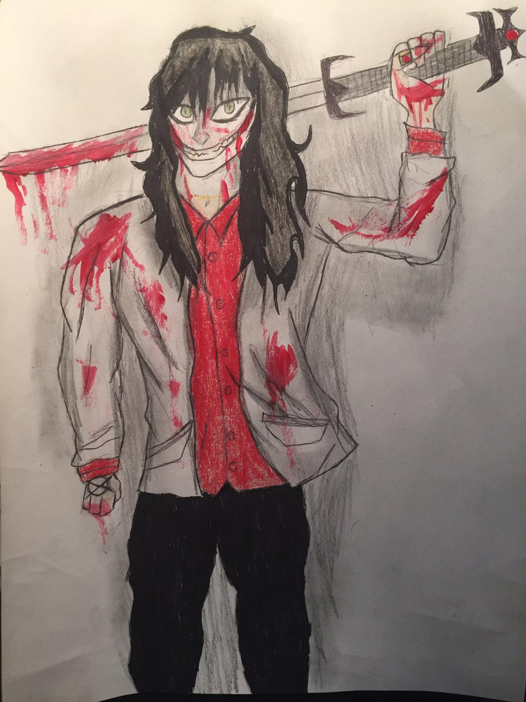 ChrisLopez1120 on X: My art of Jeff the Killer. This is my