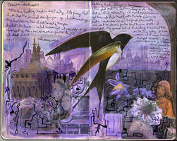 Art Journal - Purple Bird