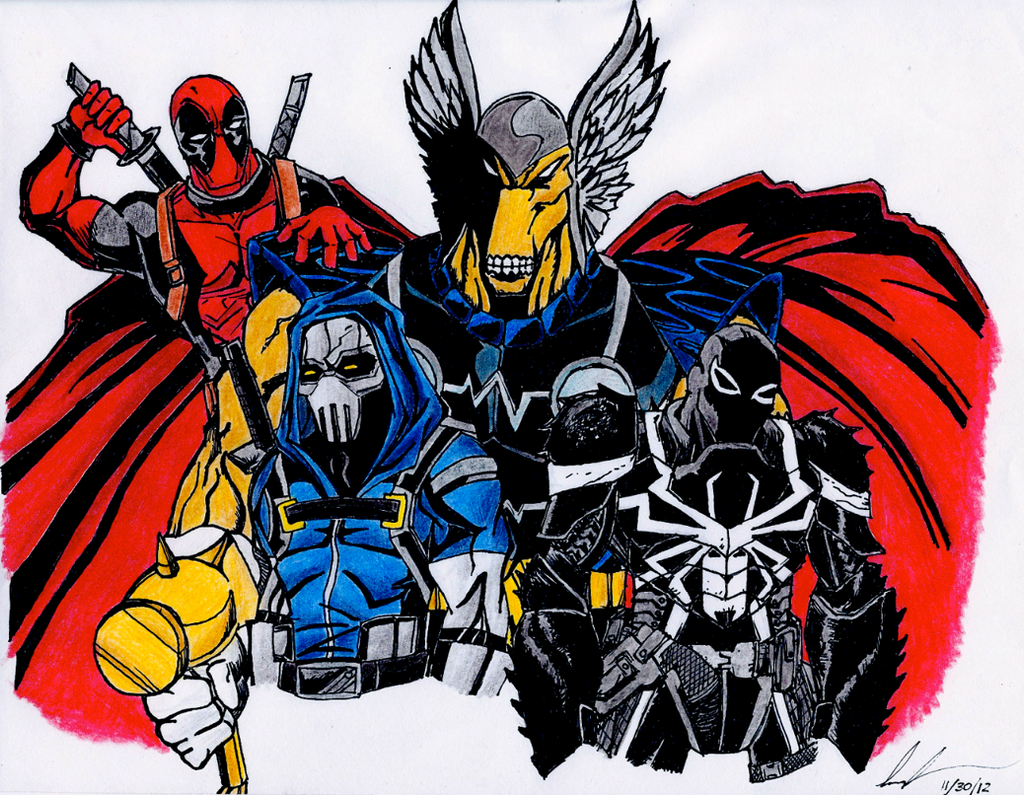 Deadpool,Taskmaster,BetaRayBill,Agent Venom Color by THE-GREAT-ULTRON ...