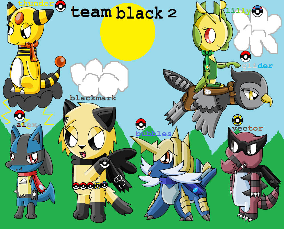 Pokemon Black 2 Team Fully Evolved by pokemonlpsfan on DeviantArt