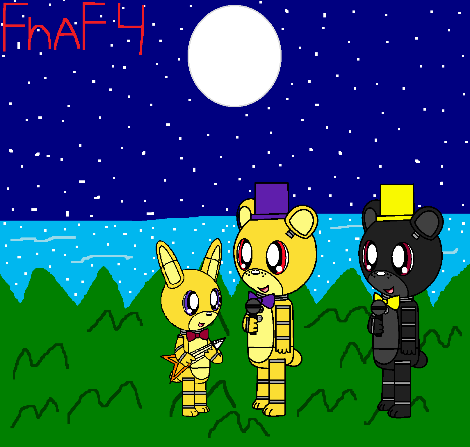 Fnaf4: N-Fredbear, Nightmare, N-Puppet by WellerInkson on DeviantArt