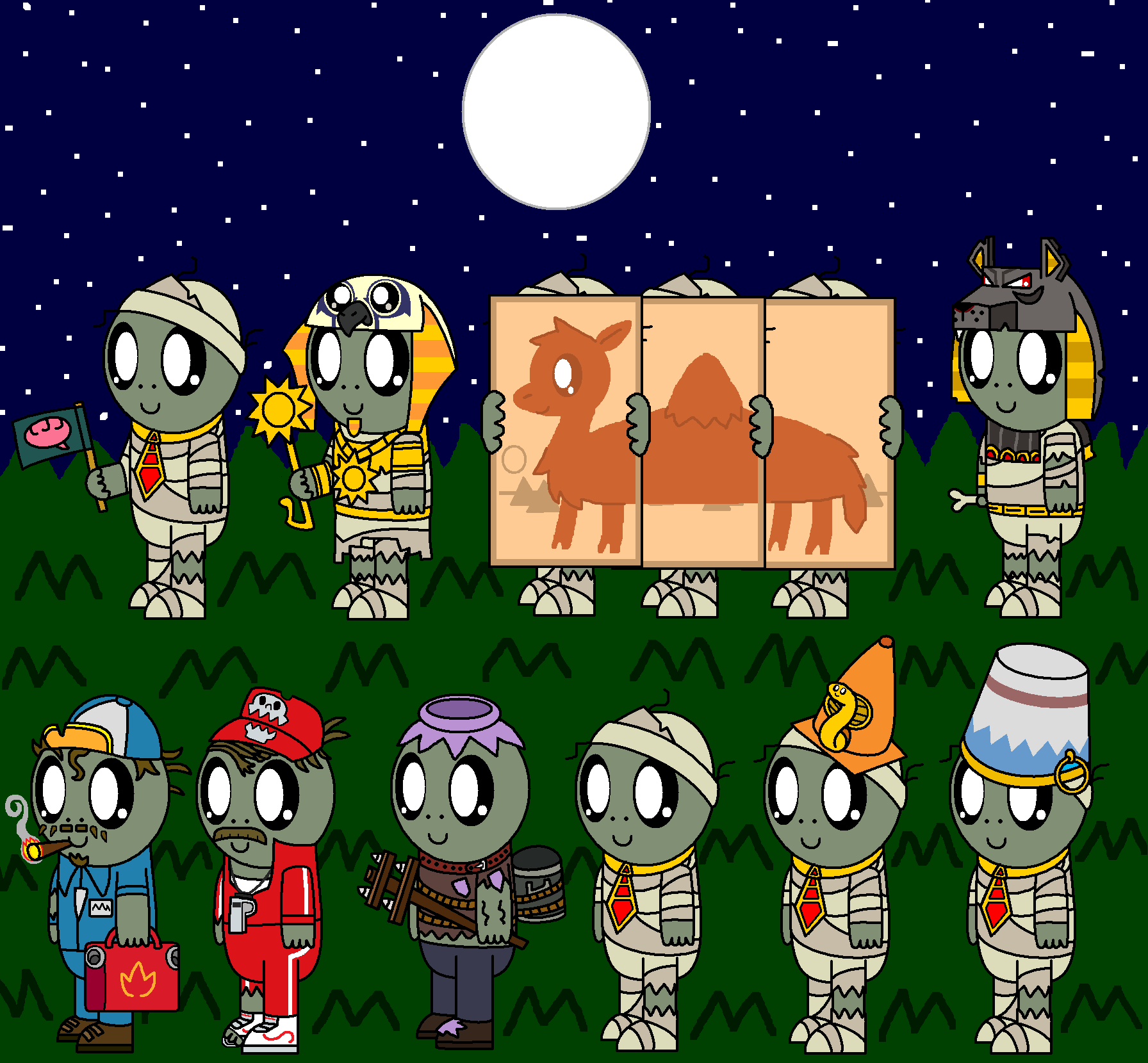 Plants vs Zombies 2 Ancient Egypt Wallpaper by PhotographerFerd on