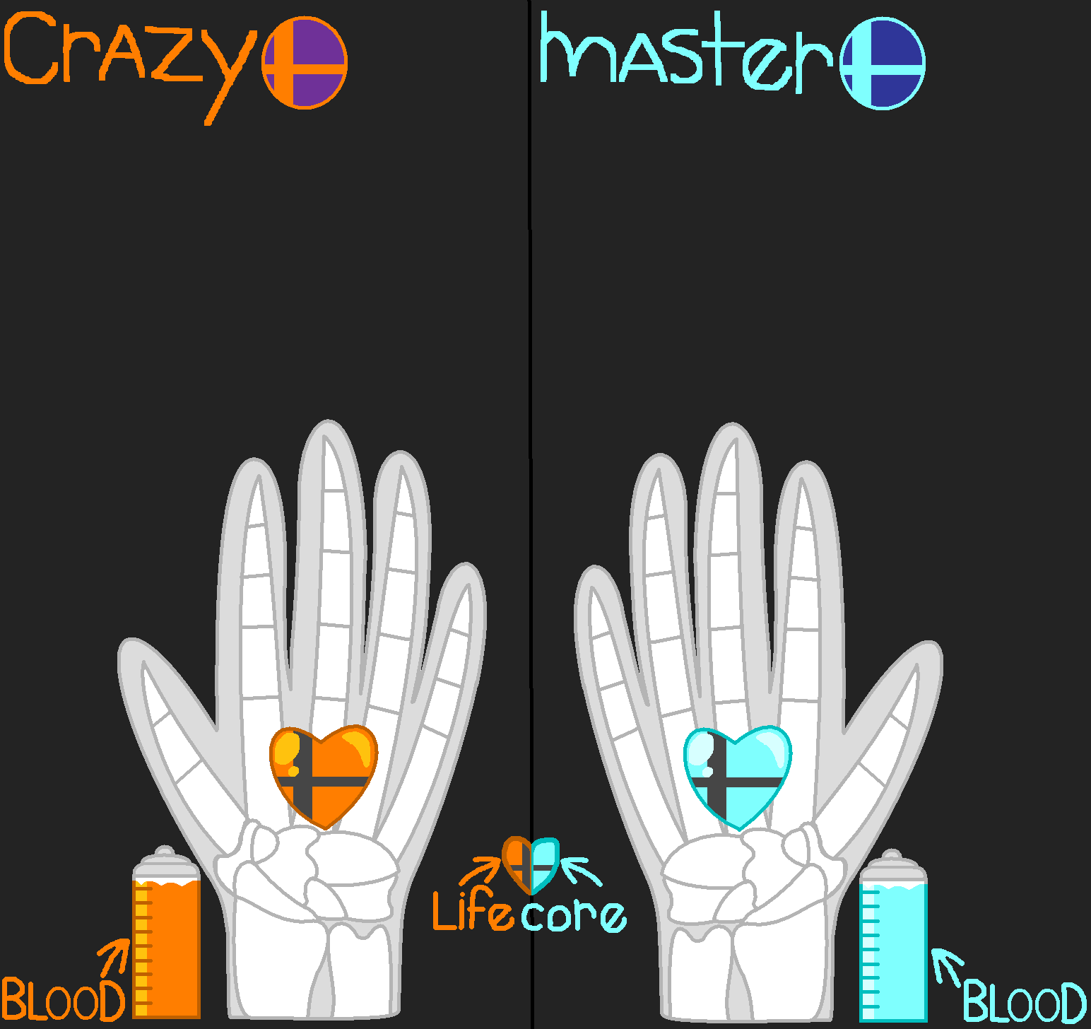 Master And Crazy's Skeletal Structures