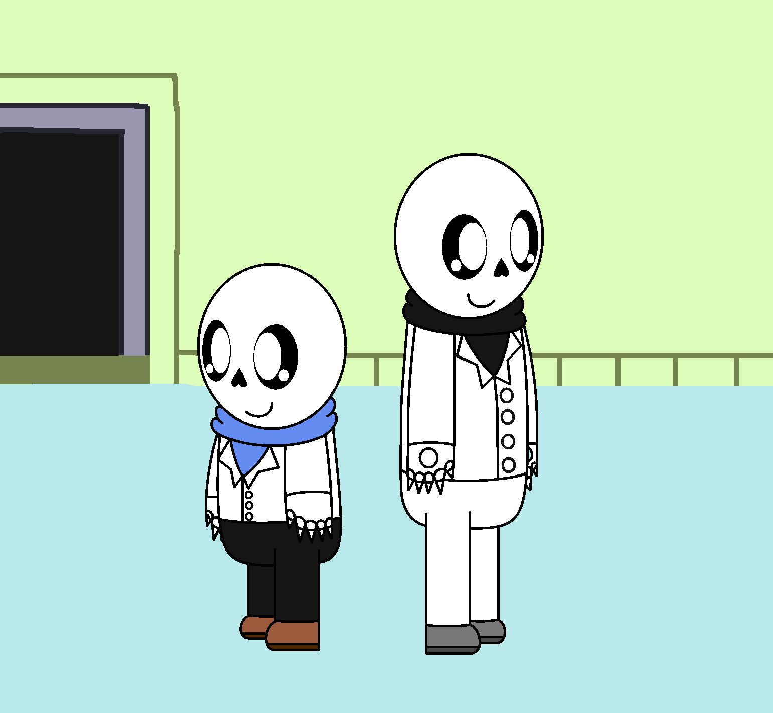 Pre Core Gaster Undertale Pre Core Gaster And Scientist Sans by pokemonlpsfan on DeviantArt
