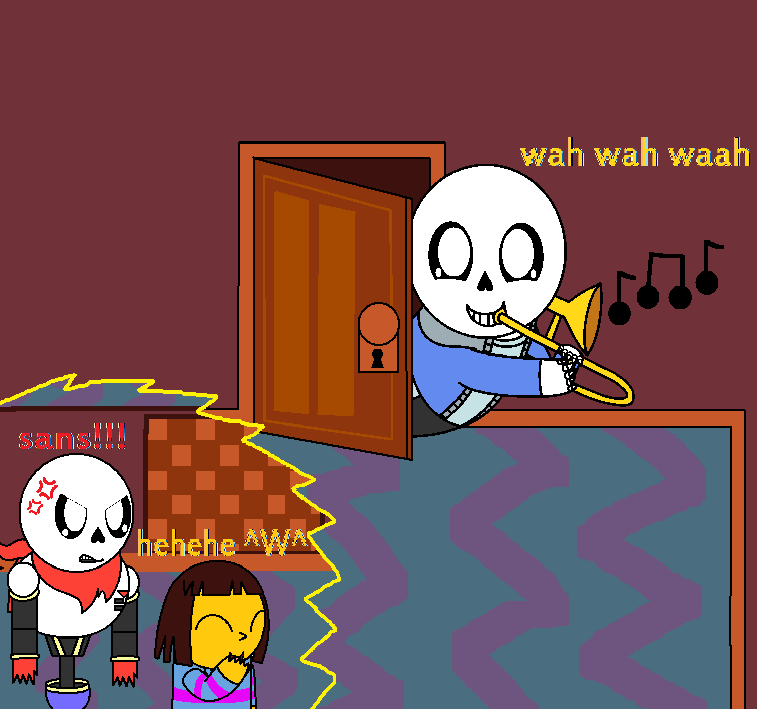 Sans Trombone Pun