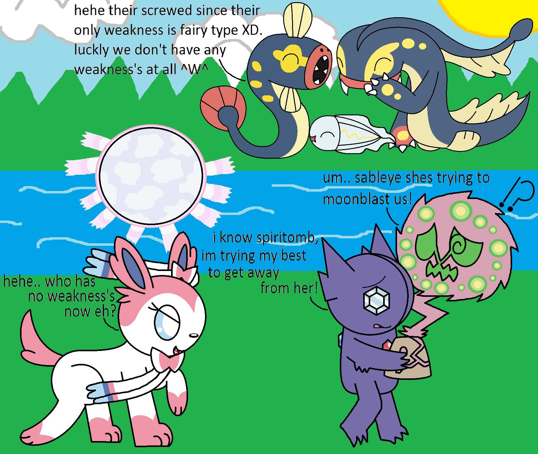 Weakness? What's that?: Sableye & Spiritomb 